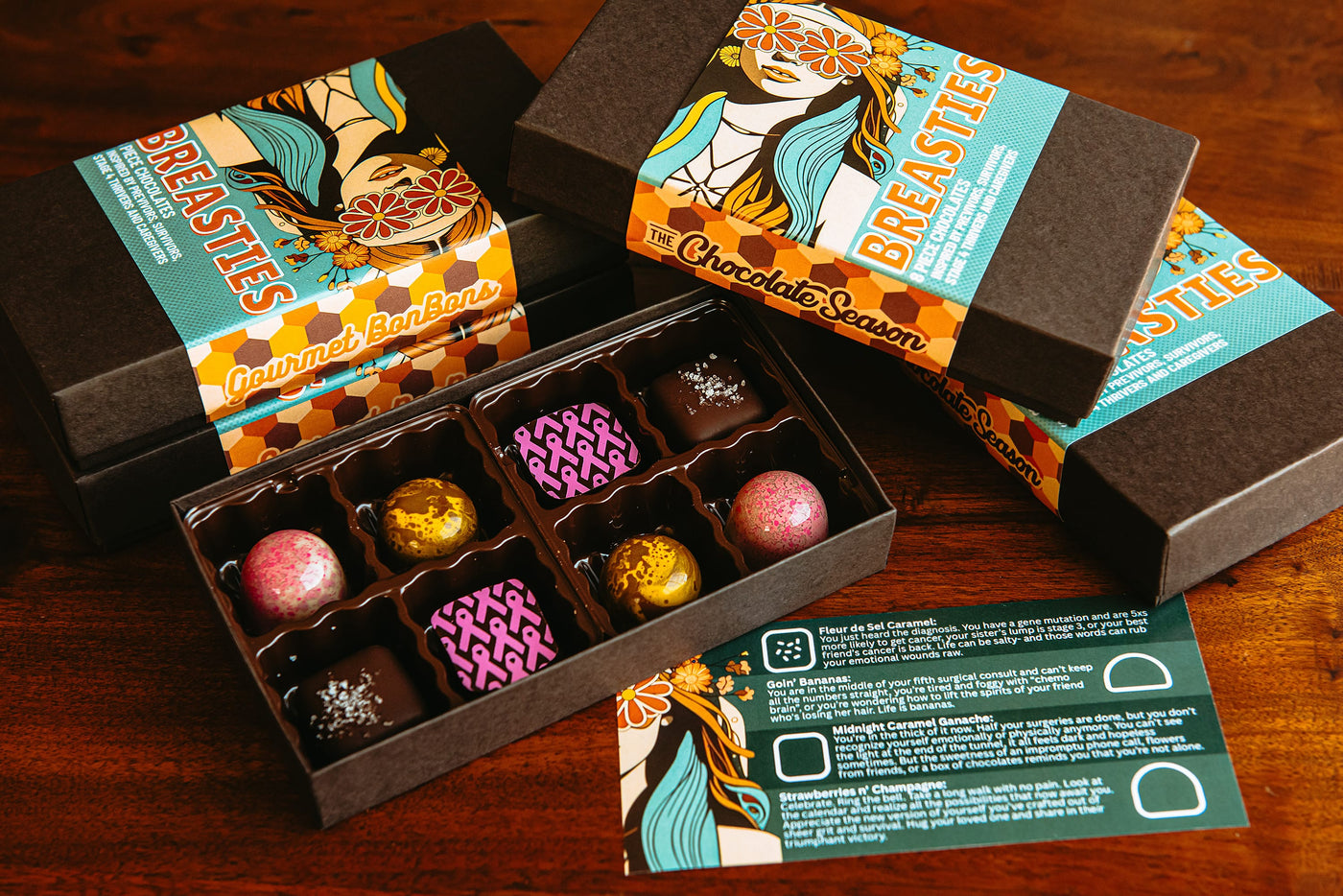 Breasties 8-piece Artisan Chocolates