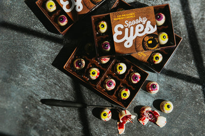Spooky Eyeballs- Raspberry Caramel 8 piece