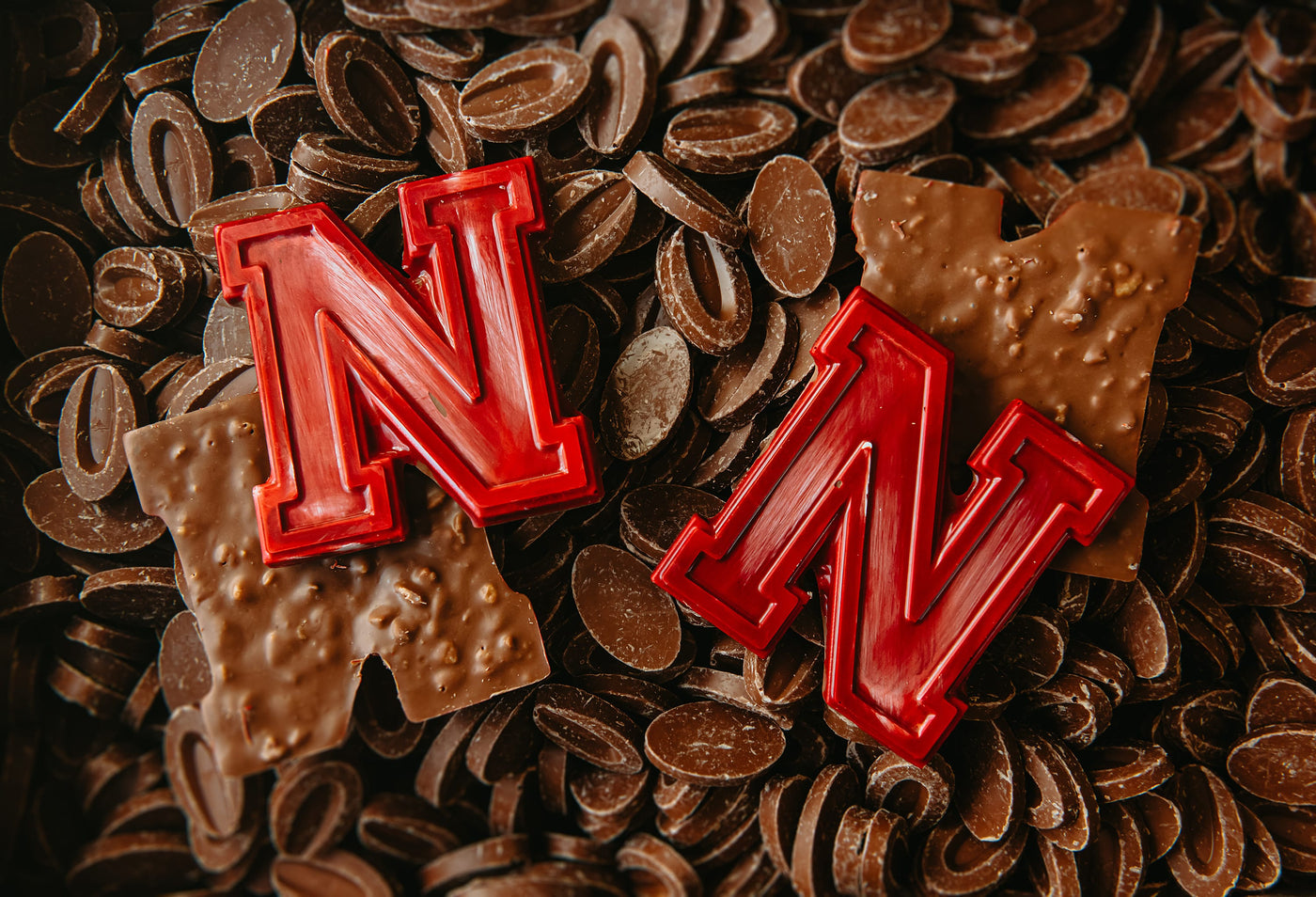 Nebraska "N" Chocolate Crispy (set of 2)