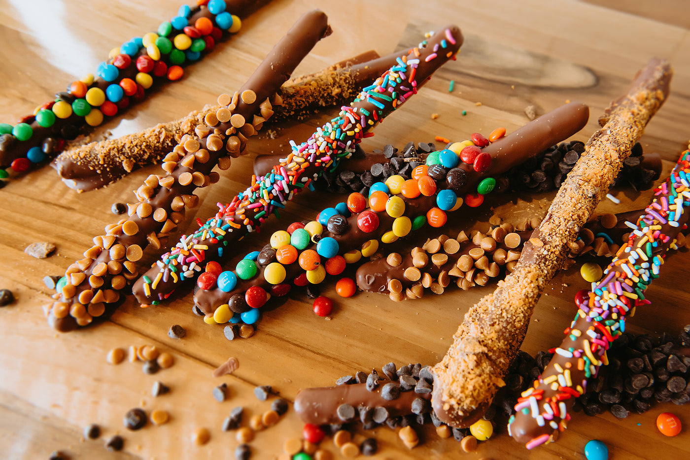 Chocolate Covered Pretzel Rods