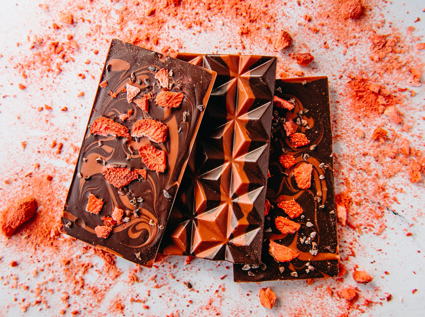 Strawberry Dark Chocolate Bar