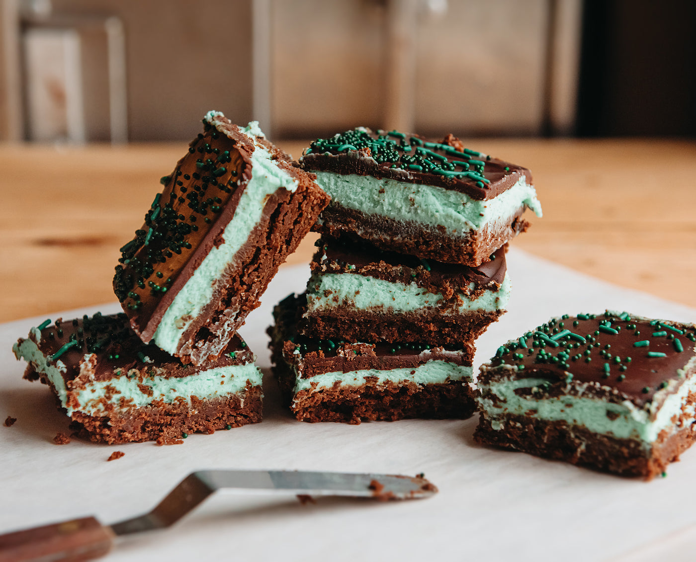 Mint Kiss Brownies