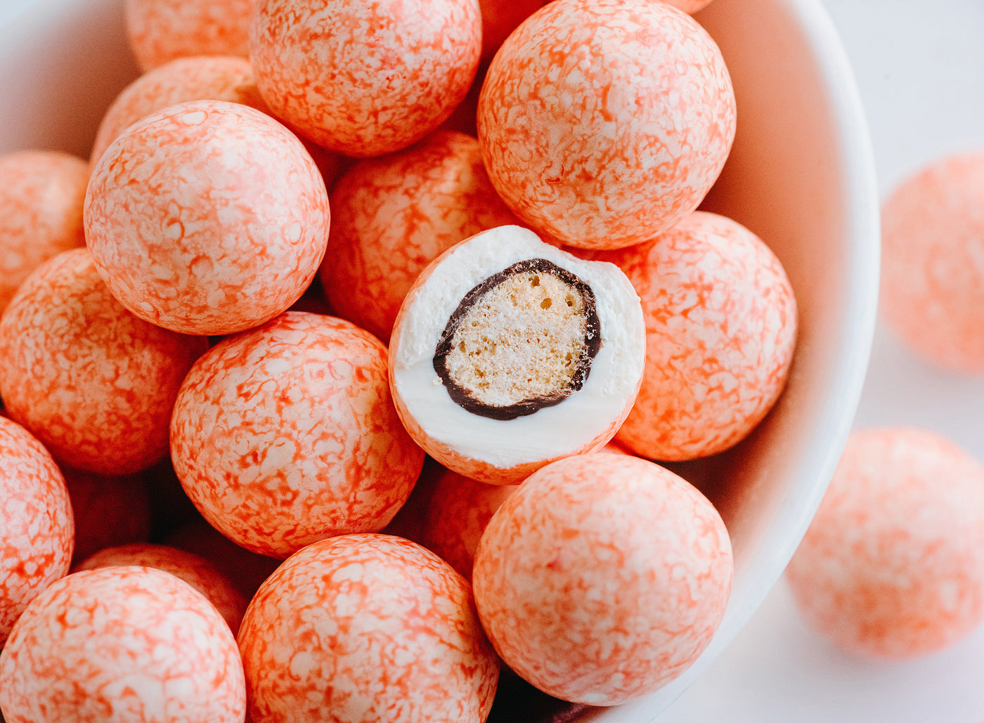 Strawberry Cream Malt Balls
